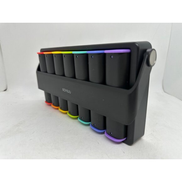 Koviuu 7- Day Weekly Pill Organizer Rainbow-Colored medicine Travel - Picture 4 of 9